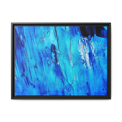 Tableau Intemporel Bleu Electrique "Série Sign Collections" / Toile encadrée sur caisse américaine