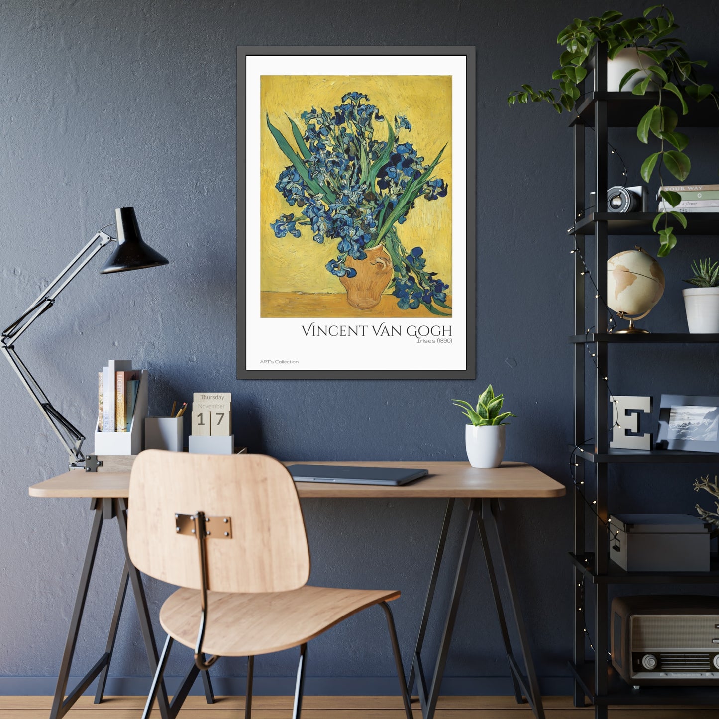 Irises (1890) by Vincent Van Gogh / Affiche Encadrée série ART's Collection