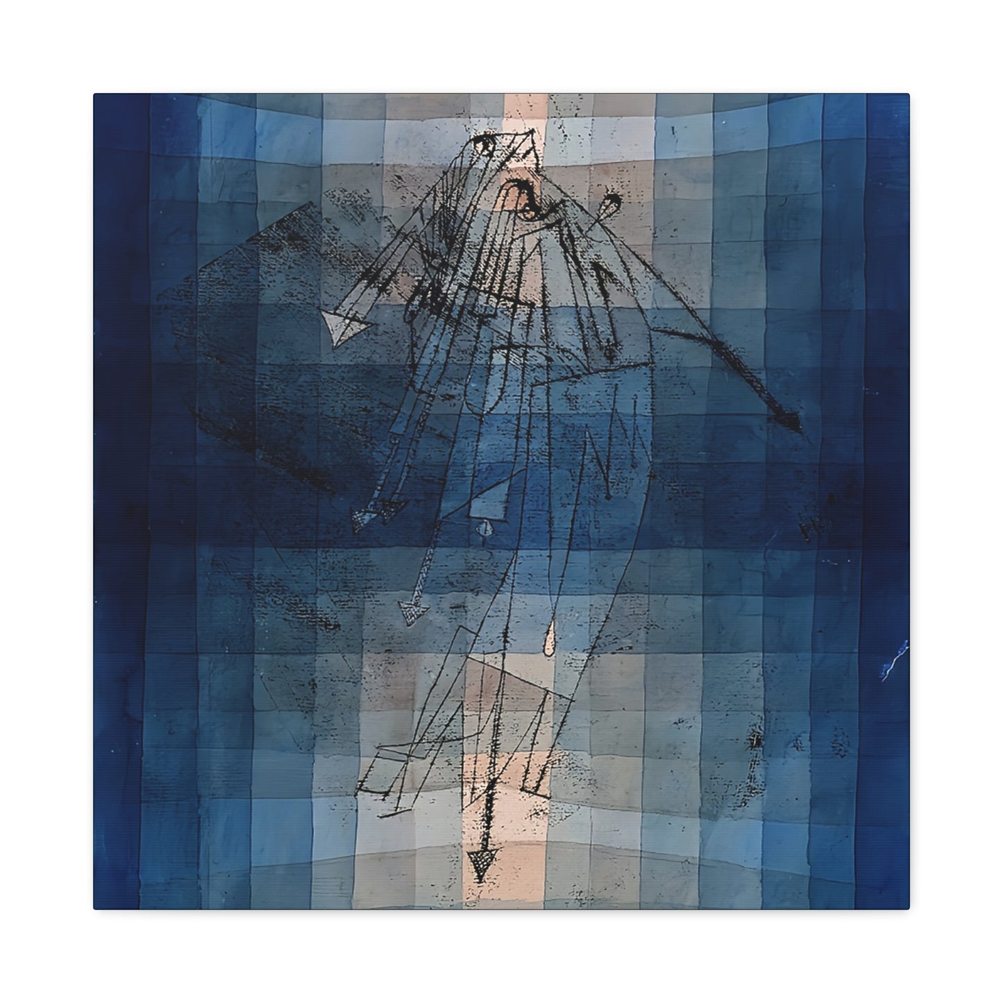 Dance of Moth (1923) by Paul Klee  / Reproduction Fine Art sur Toile / Epaisseur 3.2 cm - 1.25 inch