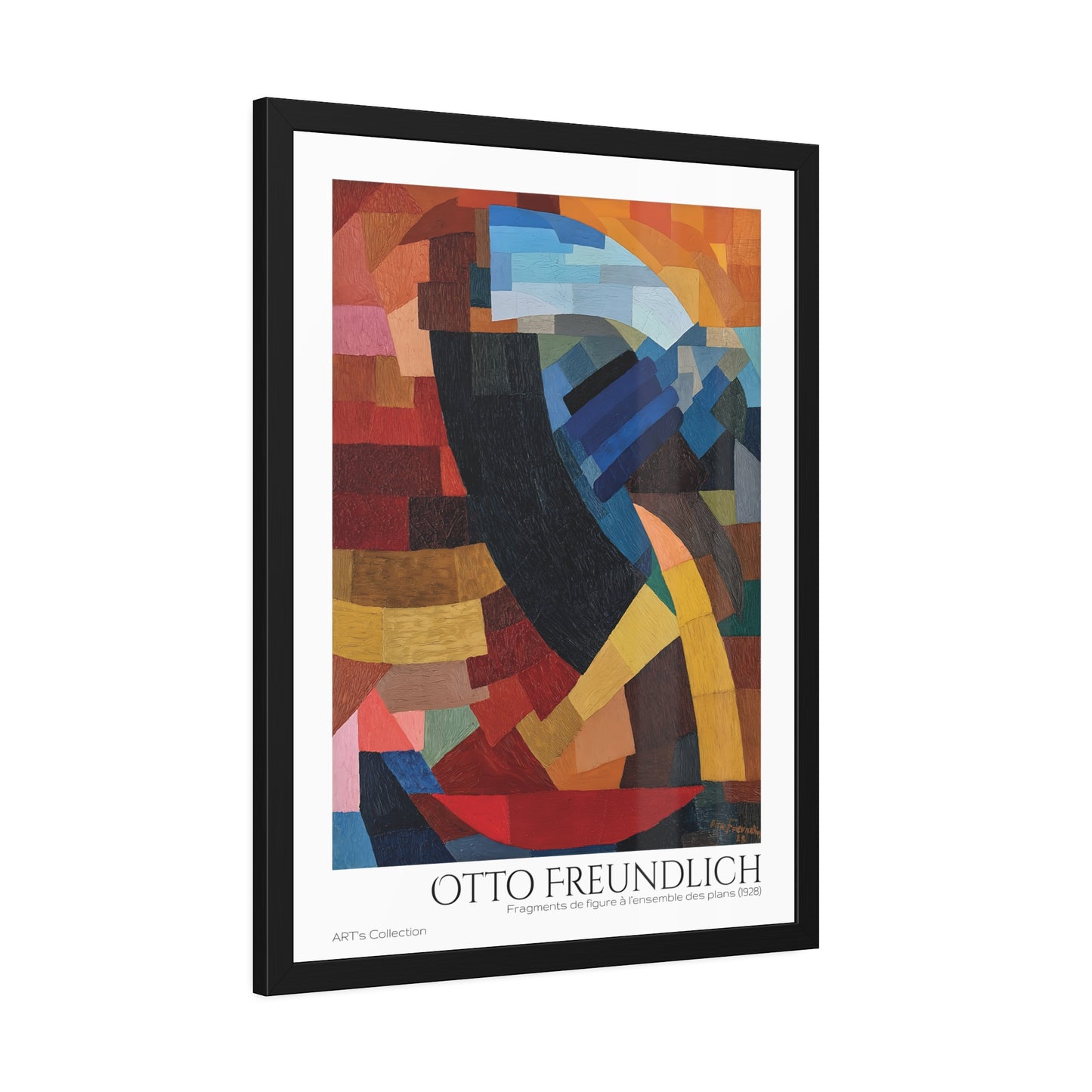 Fragments de figure à l'ensemble des plans (1928) by Otto Freundlich  / Affiche Encadrée série ART's Collection