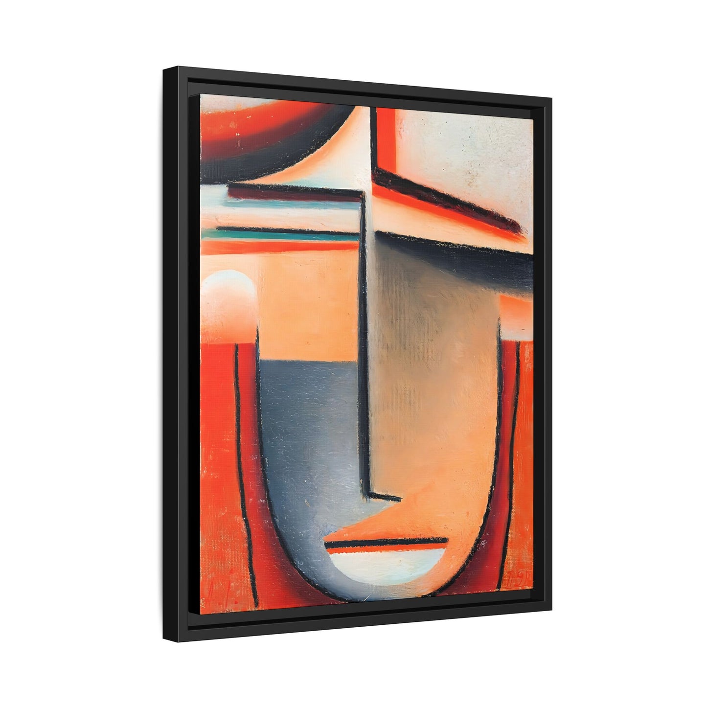 Abstract Head -Tragic (1928) by Alexej von Jawlensky  / Toile encadrée sur caisse américaine