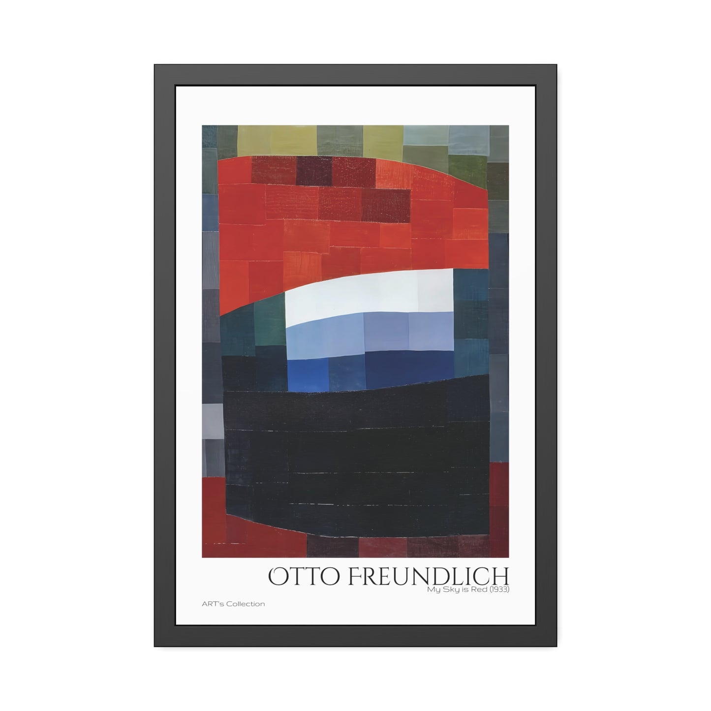 My Sky is Red (1933) by Otto Freundlich  / Affiche Encadrée série ART's Collection