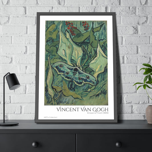 Emperor moth (1889) by Vincent Van Gogh / Affiche Encadrée série ART's Collection