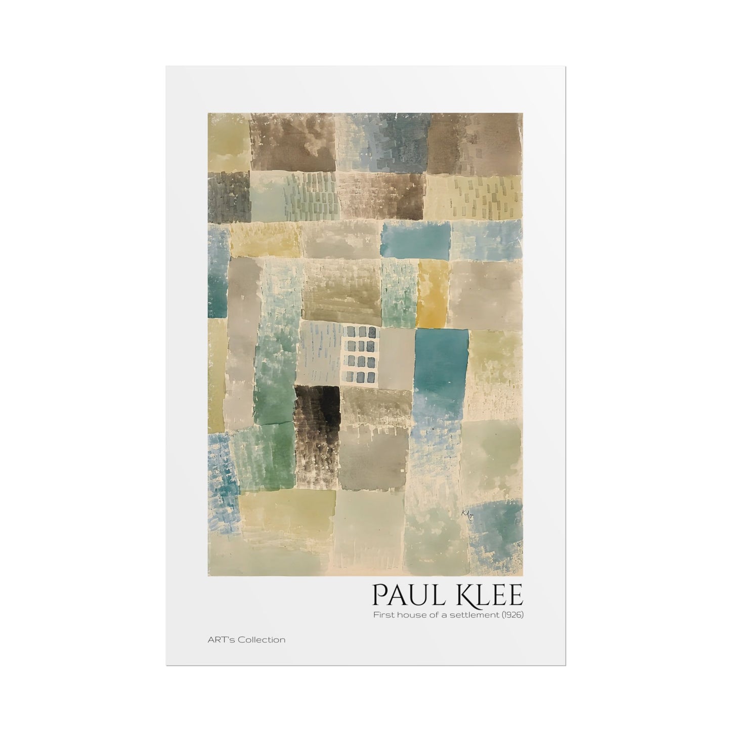 First house of a settlement (1926)  by Paul Klee / Affiche imprimée - Série ART's Collection