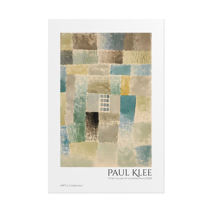 First house of a settlement (1926)  by Paul Klee / Affiche imprimée - Série ART's Collection