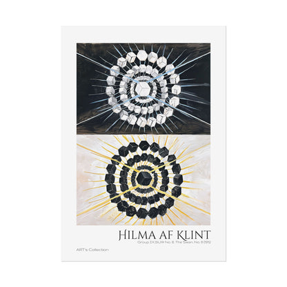 Group IX,SUW No. 8, The Swan (1915) by Hilma af Klint  / Affiche imprimée - Série ART's Collection