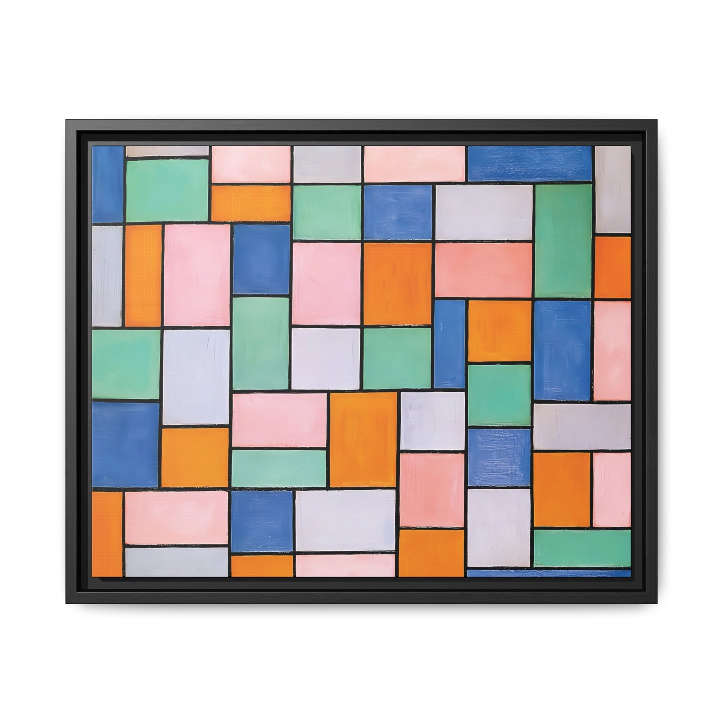 Composition in dissonances (1919) by Theo van Doesburg  / Toile encadrée sur caisse américaine