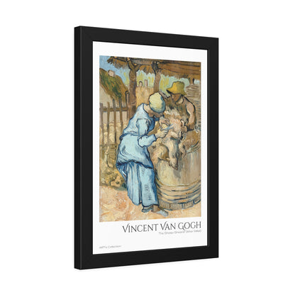 The Sheep-Shearer (After Millet) by Vincent Van Gogh / Affiche Encadrée série ART's Collection