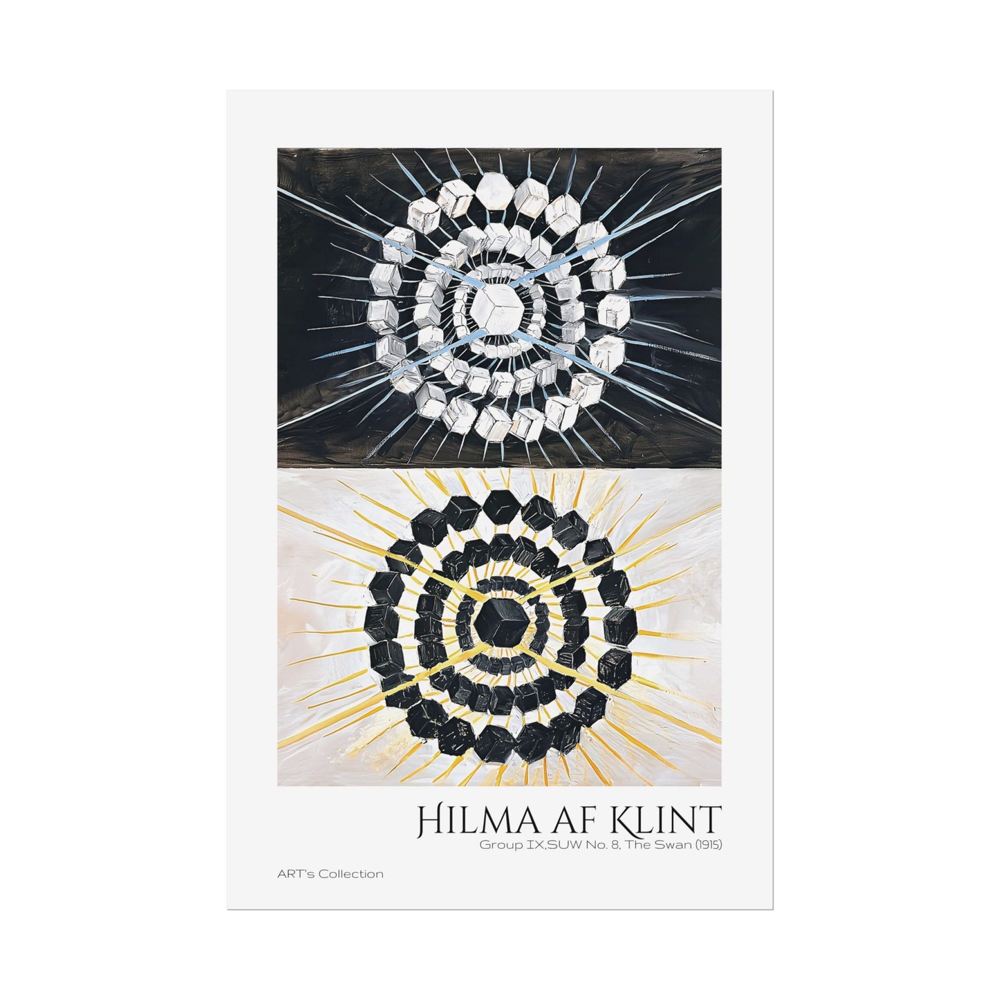 Group IX,SUW No. 8, The Swan (1915) by Hilma af Klint  / Affiche imprimée - Série ART's Collection