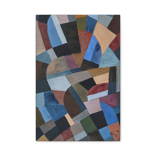 Composition by Otto Freundlich  / Reproduction Fine Art sur Toile / Epaisseur 3.2 cm - 1.25 inch