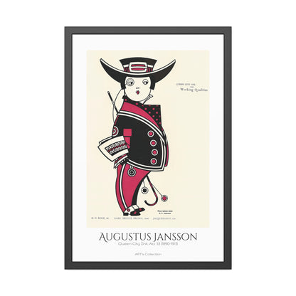Queen City Ink, Ad. 33 (1890-1913) by Augustus Jansson  / Affiche Encadrée série ART's Collection