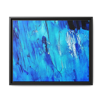Tableau Intemporel Bleu Electrique "Série Sign Collections" / Toile encadrée sur caisse américaine