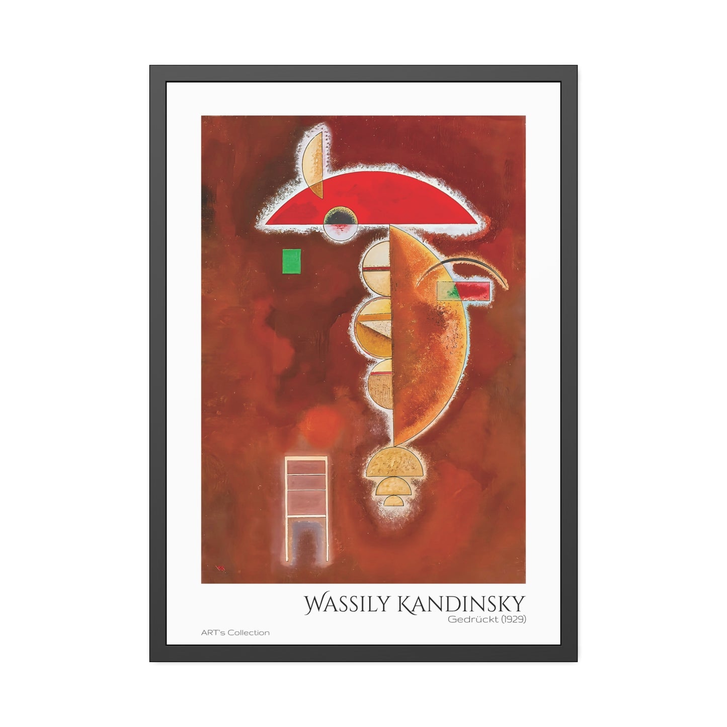 Gedrückt (1929) by Wassily Kandinsky / Affiche Encadrée série ART's Collection