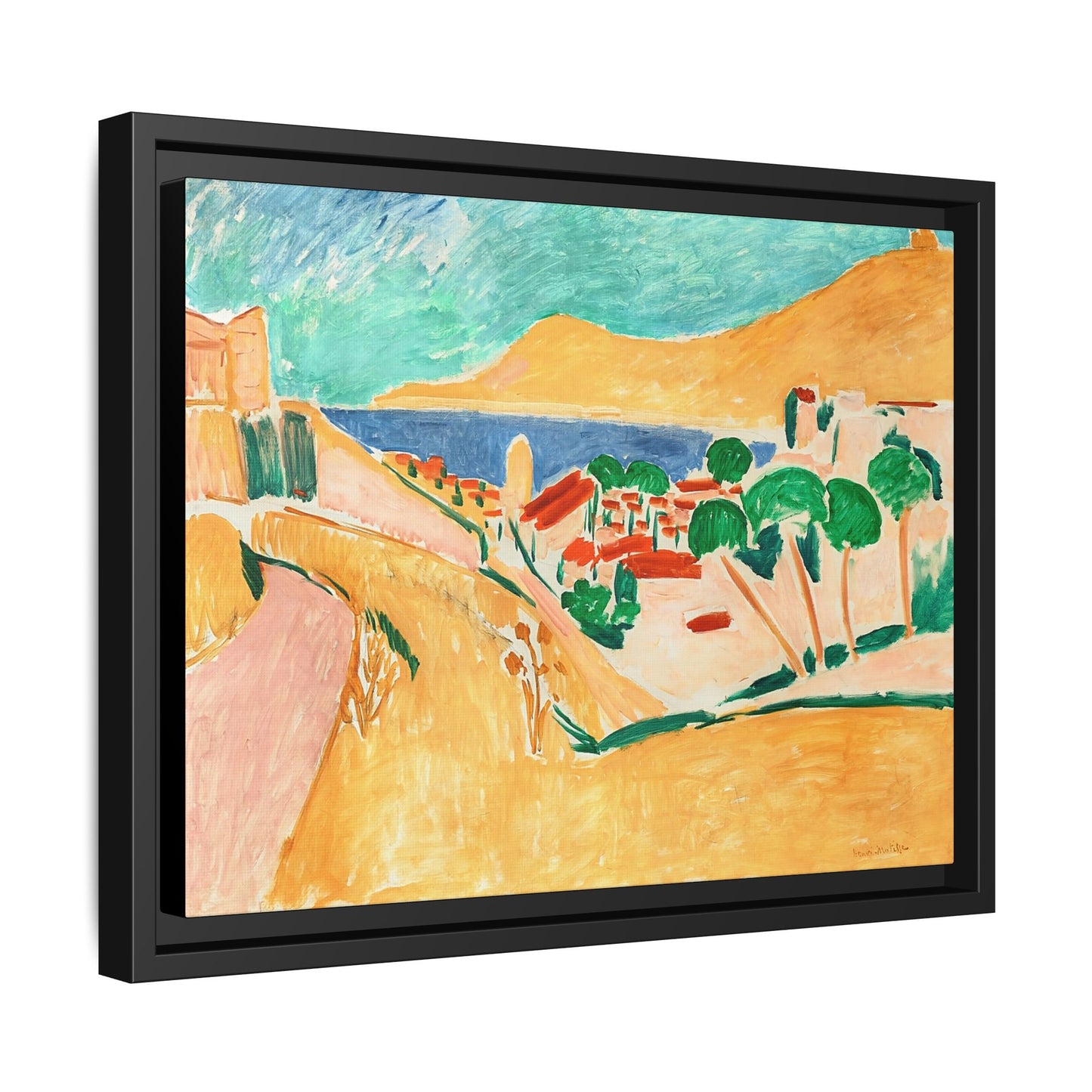 Collioure en août (autour de 1911) by Henri Matisse  / Toile encadrée sur caisse américaine