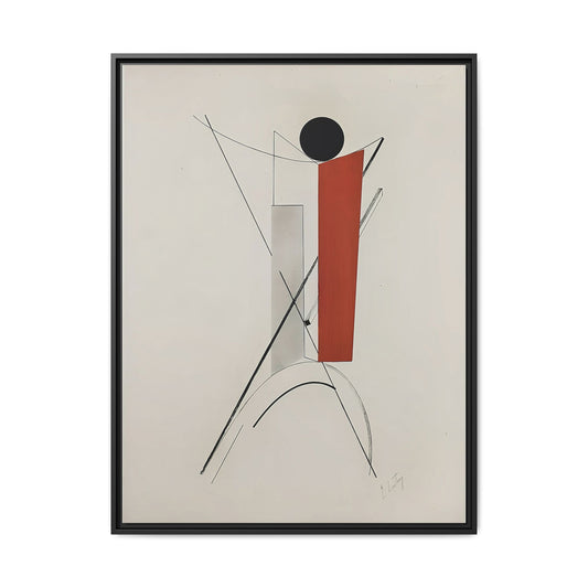 Kestnermappe Proun, Rob. Levnis and Chapman GmbH Hannover #3 (1923) by El Lissitzky / Toile encadrée sur caisse américaine
