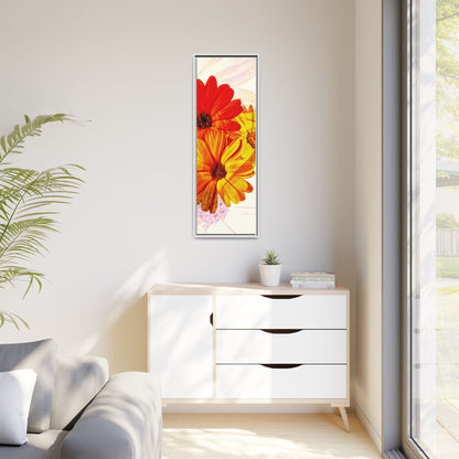 Collection Signature "FLORAL Numéro 19" sur Toile encadrée avec caisse américaine