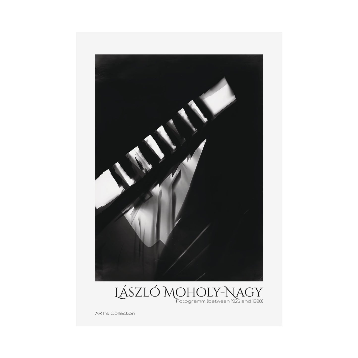 Fotogramm (between 1925 and 1928) by László Moholy-Nagy / Affiche imprimée - Série ART's Collection