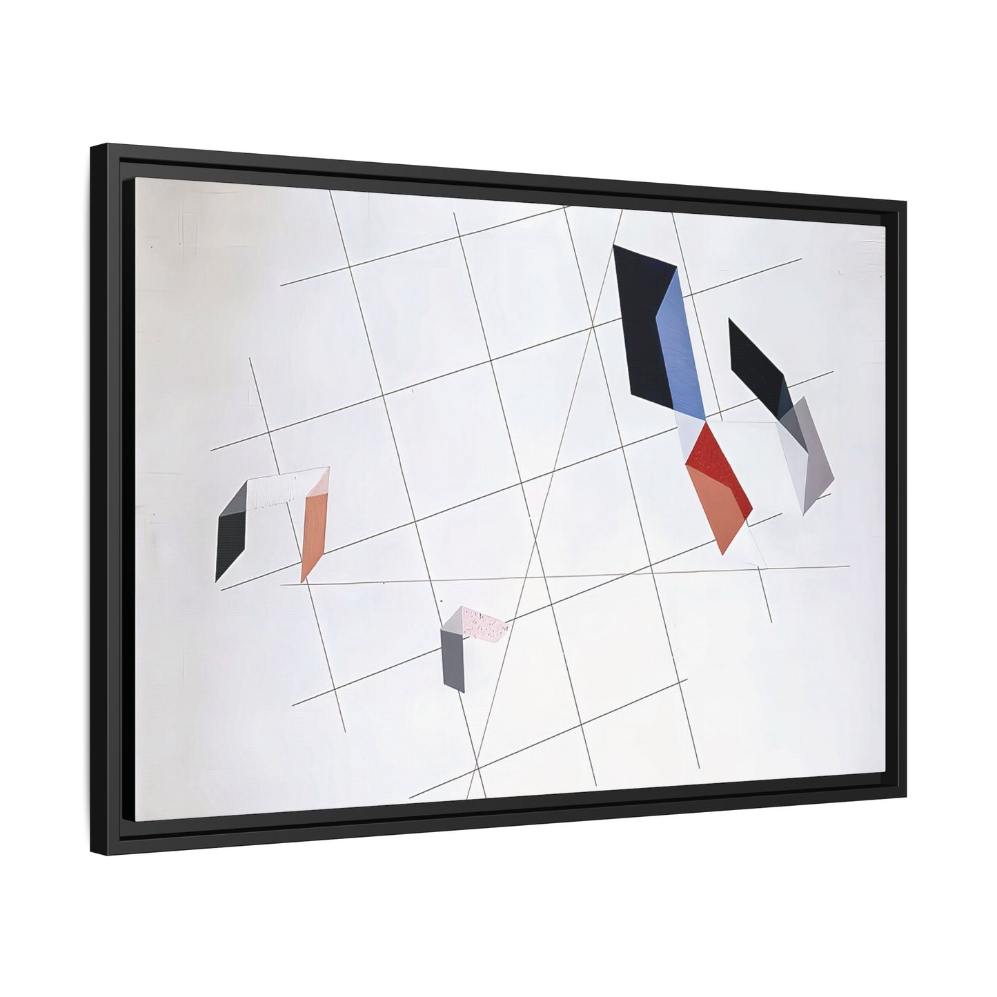 L IV (1936) by László Moholy-Nagy  / Toile encadrée sur caisse américaine