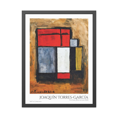 Formas abstractas (1929) by Joaquín Torres-García  / Affiche Encadrée série ART's Collection