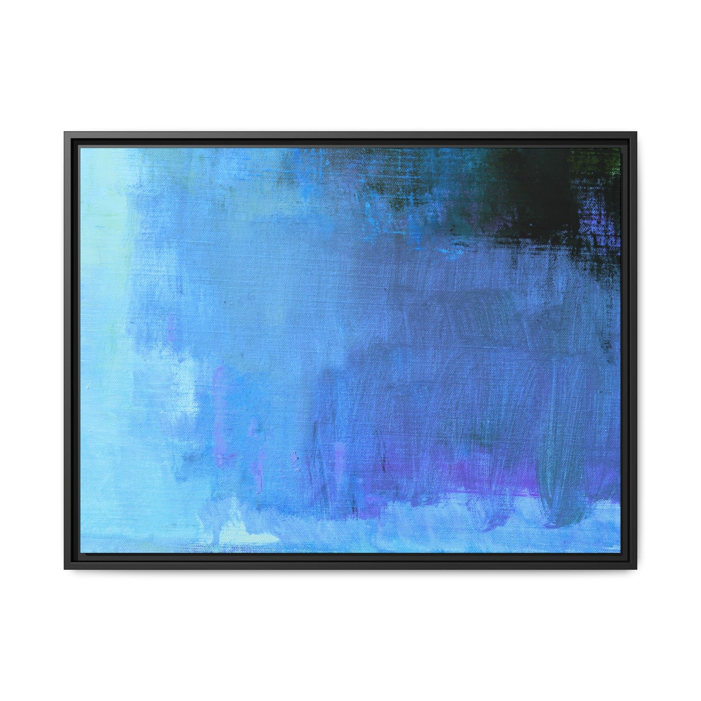 Tableau Contemporain Azuréen "Série Sign Collections" / Toile encadrée sur caisse américaine
