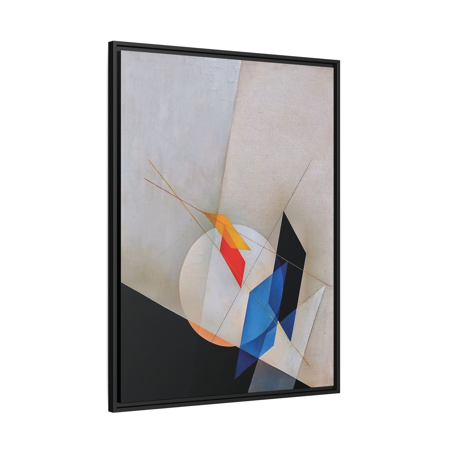 A 18 (1927) by László Moholy-Nagy  / Toile encadrée sur caisse américaine
