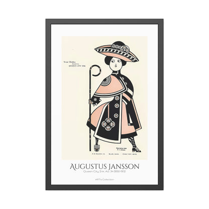 Queen City Ink, Ad. 34 (1890-1913) by Augustus Jansson  / Affiche Encadrée série ART's Collection