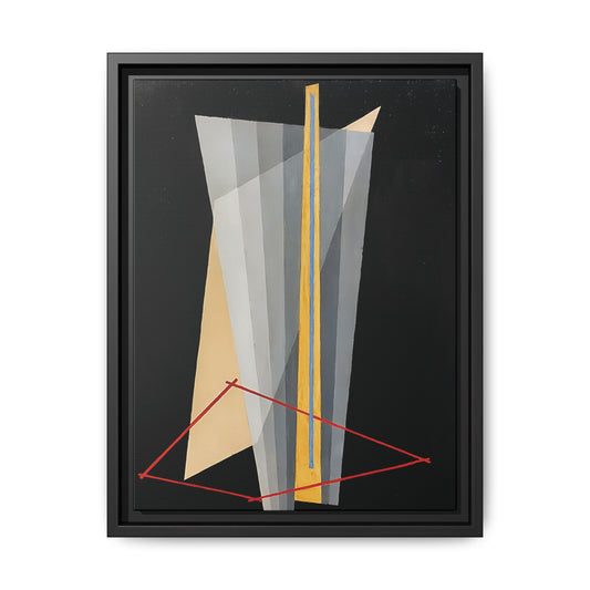 Construction (1922) by László Moholy-Nagy  / Toile encadrée sur caisse américaine
