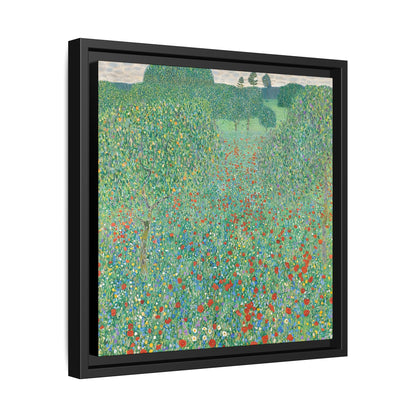 Blühender Mohn Mohnwiese (1907) by Gustav Klimt / Toile encadrée sur caisse américaine