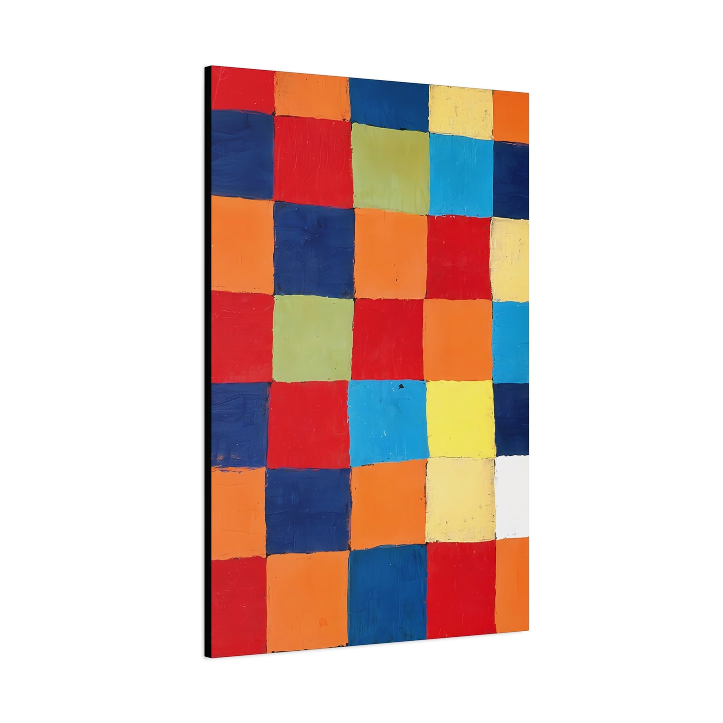 Color chart Qu 1 (1930) by Paul Klee / Reproduction Fine Art sur Toile / Large Epaisseur 3.2 cm - 1.25 inch