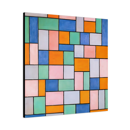Composition in dissonances (1919) by Theo van Doesburg  / Reproduction Fine Art sur Toile / Epaisseur 3.2 cm - 1.25 inch