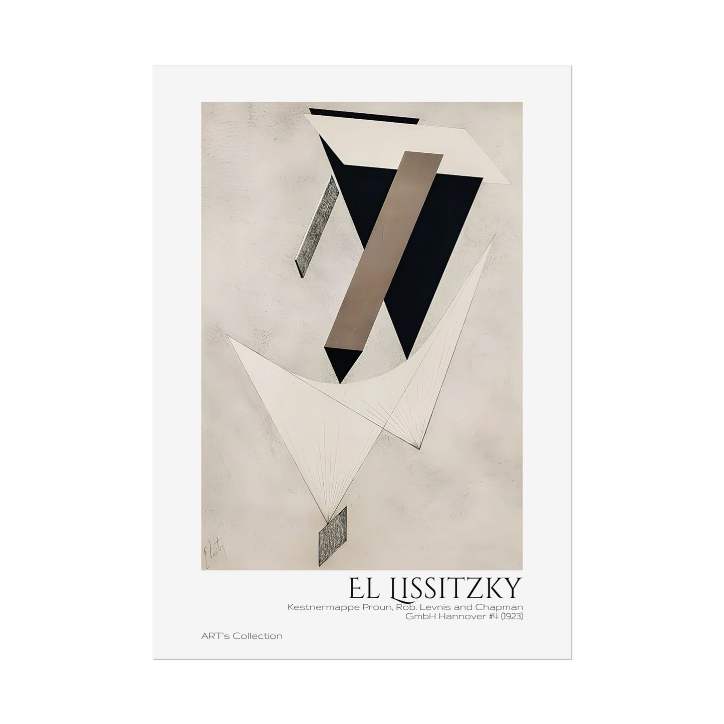 Kestnermappe Proun, Rob. Levnis and Chapman GmbH Hannover #4 (1923) by El Lissitzky / Affiche imprimée - Série ART's Collection
