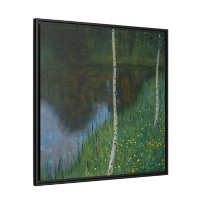 Lakeshore With Birches  by Gustav Klimt / Toile encadrée sur caisse américaine