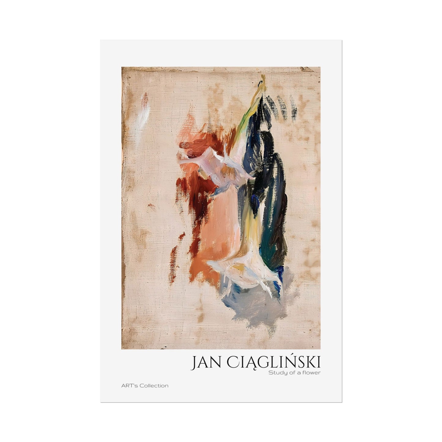 Study of a flower by Jan Ciaglinski / Affiche imprimée - Série ART's Collection