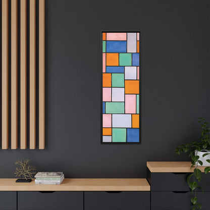 Composition in dissonances (1919) by Theo van Doesburg  / Toile encadrée sur caisse américaine
