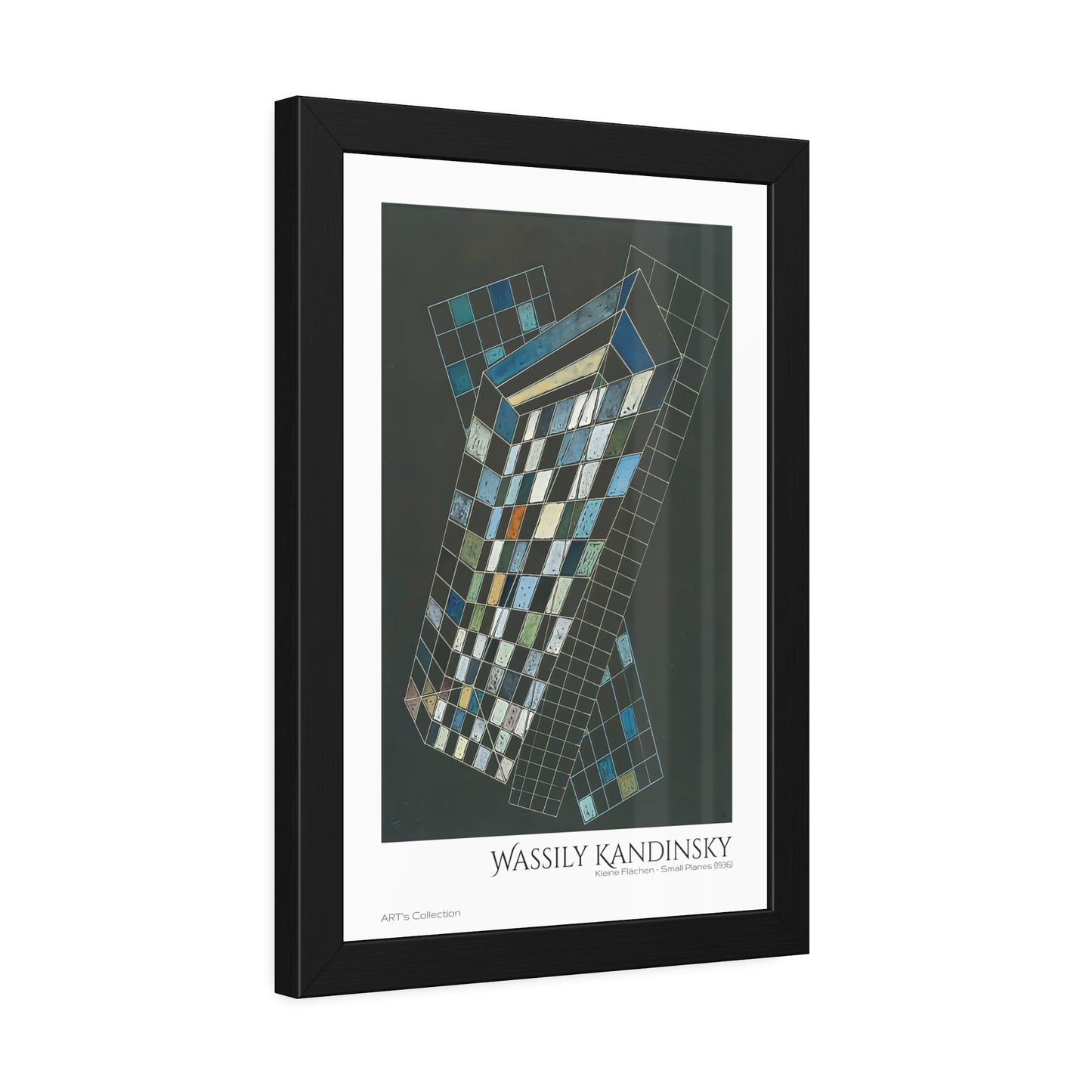 Kleine Flächen - Small Planes (1936) by Wassily Kandinsky / Affiche Encadrée série ART's Collection
