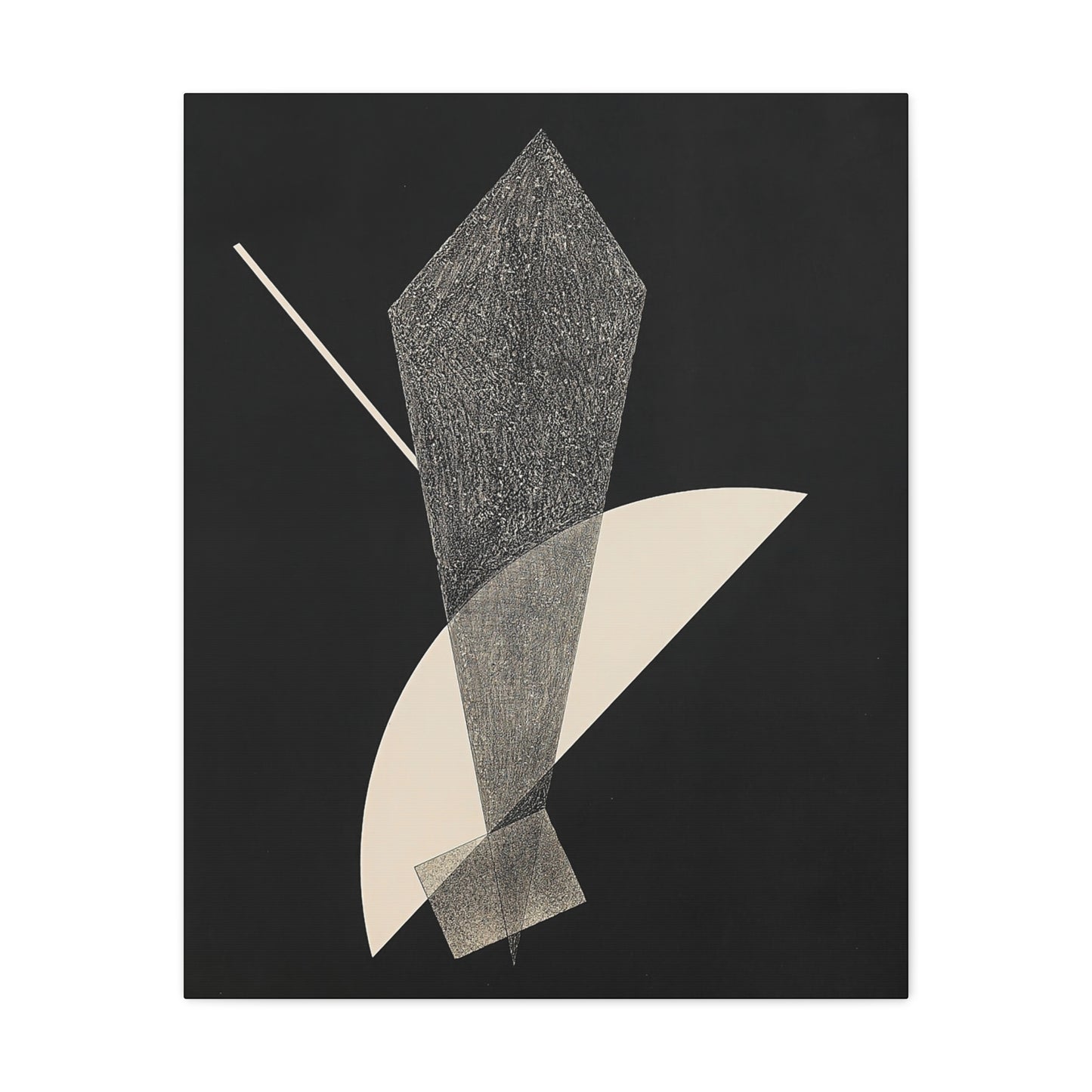Konstruktion V (1923) by László Moholy-Nagy  / Reproduction Fine Art sur Toile /  Epaisseur 3.2 cm - 1.25 inch
