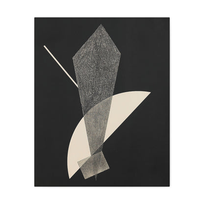Konstruktion V (1923) by László Moholy-Nagy  / Reproduction Fine Art sur Toile /  Epaisseur 3.2 cm - 1.25 inch