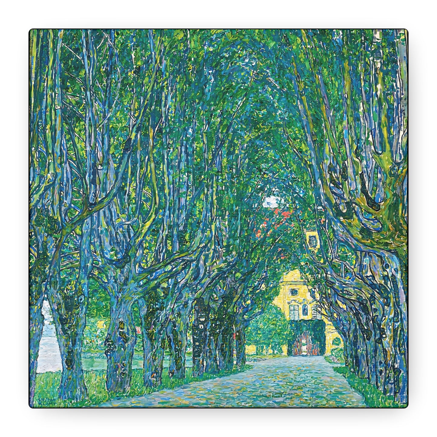 Avenue to the Kammer Castle (1912) by Gustav Klimt / Reproduction Fine Art sur Toile / Flanc Large Epaisseur 3.2 cm - 1.25 inch