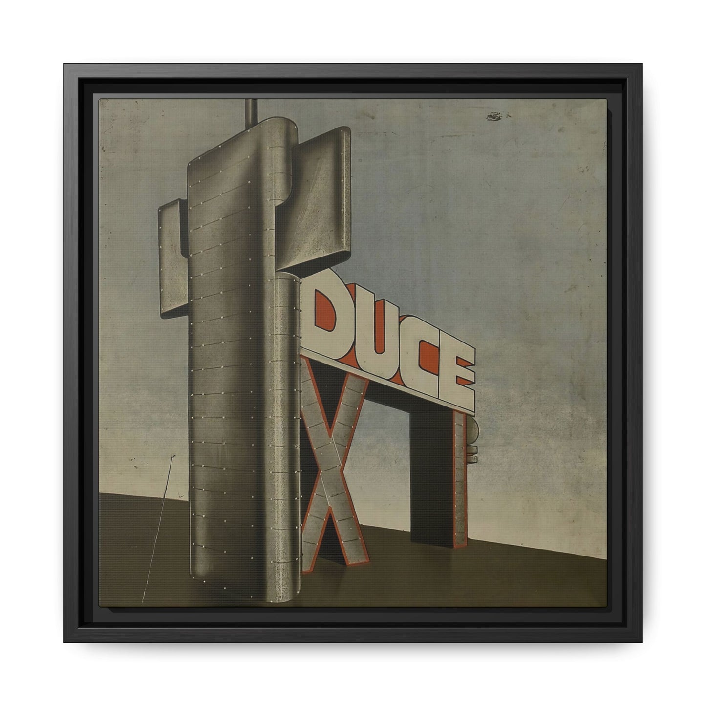 Parole in liberta - futuriste olfattive tattili-termiche Pl. 14 (1932) by Filippo Tommaso / Toile encadrée sur caisse américaine