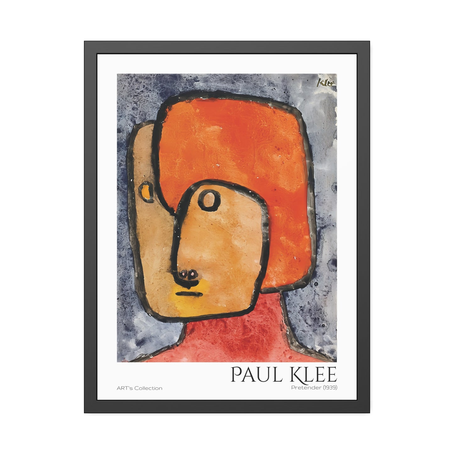 Pretender (1939)  by Paul Klee / Affiche Encadrée série ART's Collection