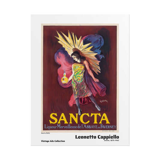 Sancta (1925) by Leonetto Cappiello / Affiche imprimée - Série Vintage Ads Collection