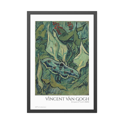 Emperor moth (1889) by Vincent Van Gogh / Affiche Encadrée série ART's Collection