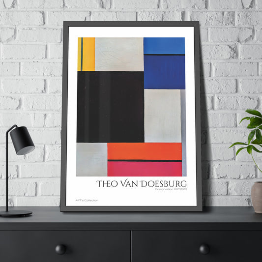 Composition XXI (1923) by Theo Van Doesburg / Affiche Encadrée série ART's Collection