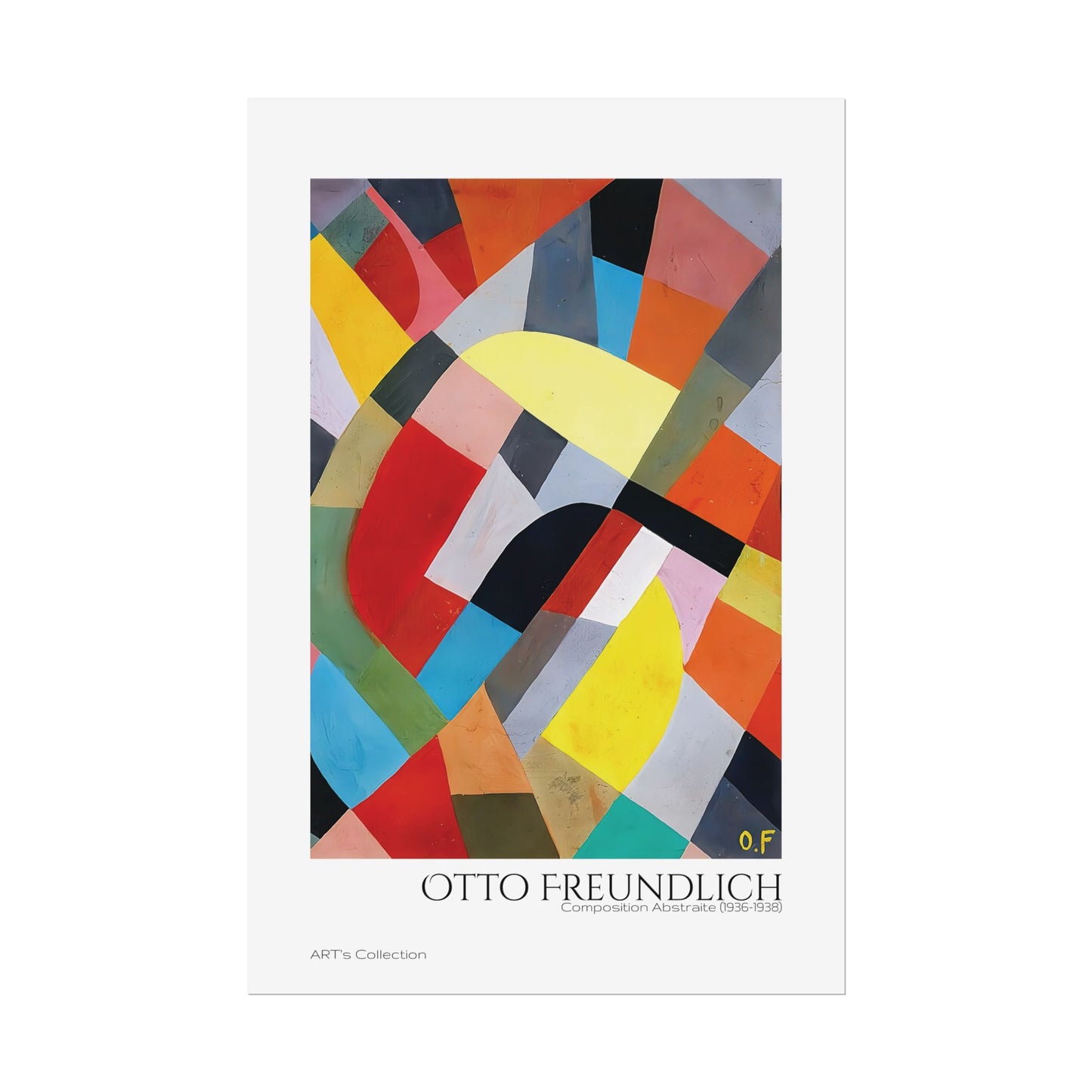 Composition Abstraite (1936-1938) by Otto Freundlich / Affiche imprimée - Série ART's Collection