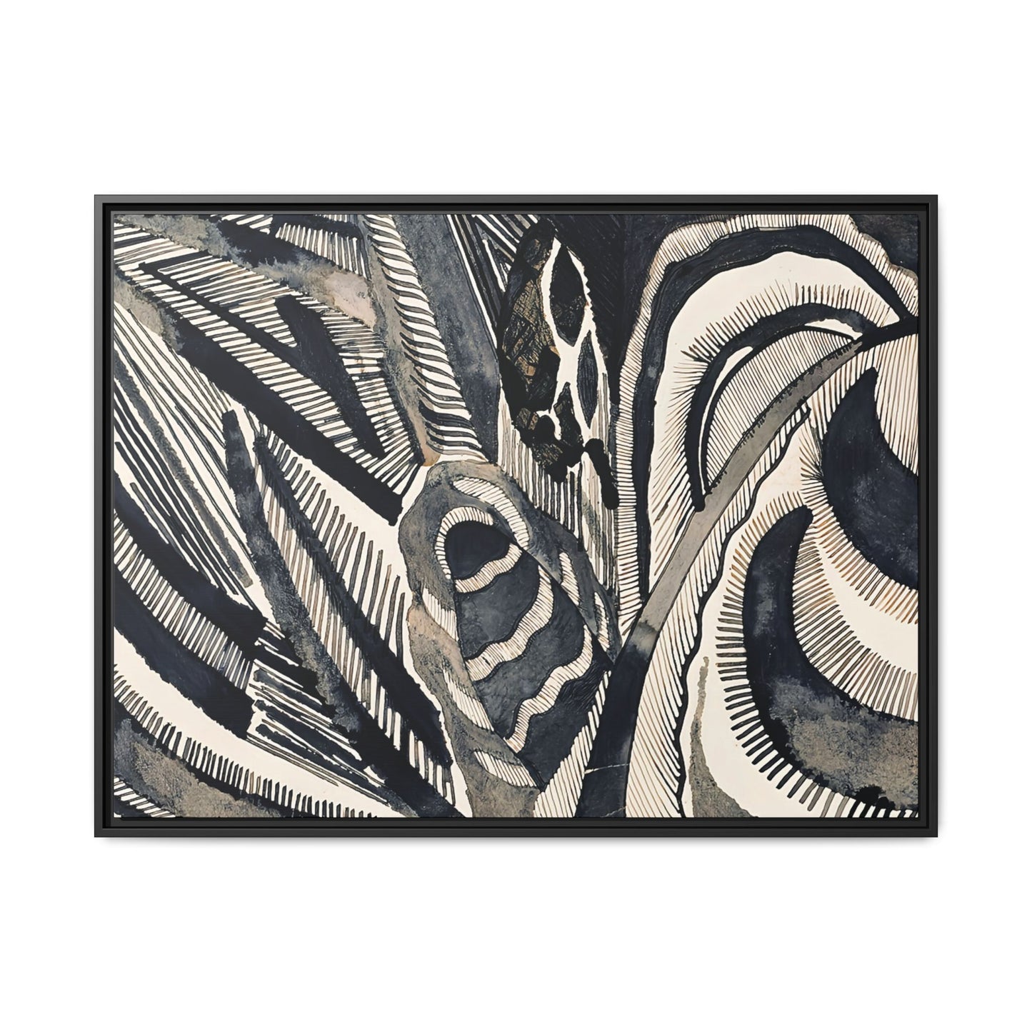 Landschaft (1918)  by Otto Freundlich / Toile encadrée sur caisse américaine