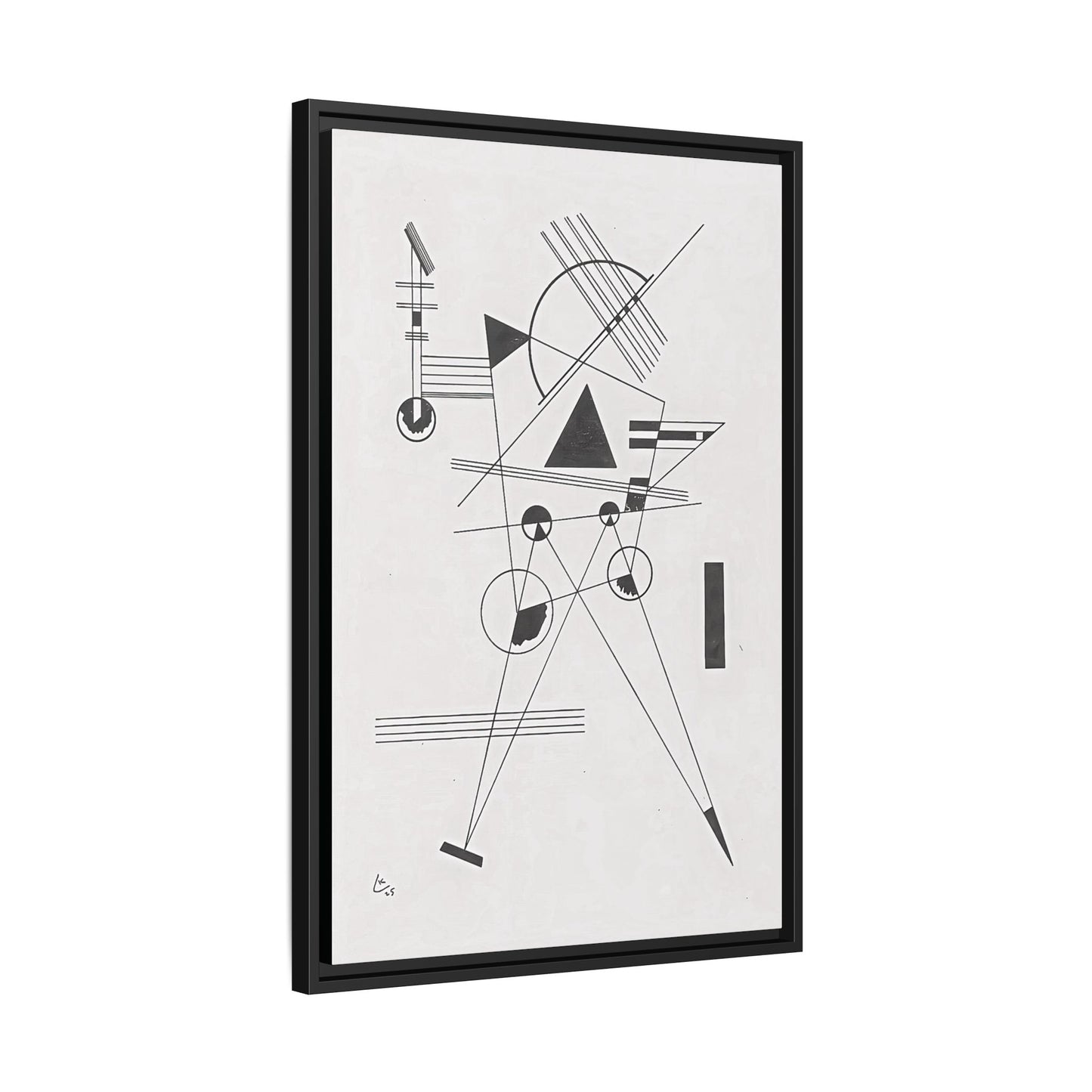 Wassily Kandinsky / Lithographie No. 1 (1925) / Toile encadrée sur caisse américaine