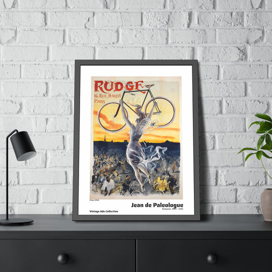 Rudge (1898) by Jean de Paleologue / Affiche Encadrée Série Vintage Ads Collection