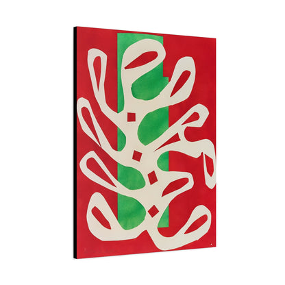 Henri Matisse / Algue blanche sur fond rouge et vert (1947) / Reproduction Fine Art sur Toile /  Epaisseur 3.2 cm - 1.25 inch