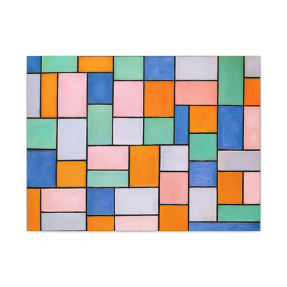 Composition in dissonances (1919) by Theo van Doesburg  / Reproduction Fine Art sur Toile / Epaisseur 3.2 cm - 1.25 inch