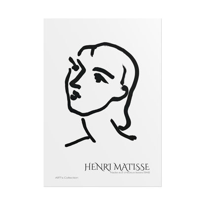 Nadia aux cheveux lisses (1948) by Henri Matisse / Affiche imprimée - Série ART's Collection